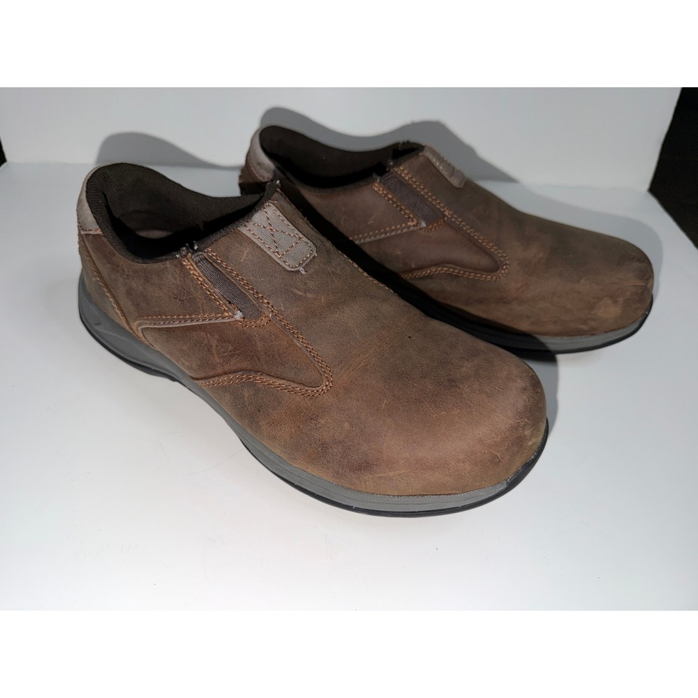 Red Wing‎ Shoes Brown Leather Slip On Work Safety Toe Shoes Women's US 7